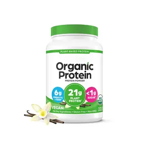 Pas d'ingrédients de lactose Organique Vegan 21g Protéine végétale 6g Poudre de protéine de fibre prébiotique
