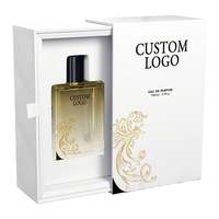 Boîte cadeau de parfum haut de gamme avec logo personnalisé, emballage cosmétique artisanal, boîte à parfum avec tiroir