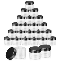 Pots cosmétiques portables en plastique sans air colorés avec couvercles 5g 10g 20g – Pots vides en plastique pour crème