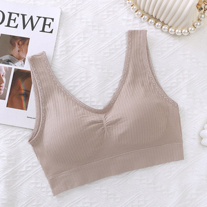 Soutien-gorge sans armatures push-up 3/4 en U, respirant et sans coutures, grande taille, bretelles réglables, avec culotte shorty sexy unie pour femme, usage quotidien - Product Image 6