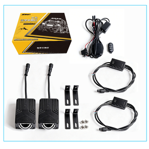 Automotive motorcycle led grille driving working fog <b>light</b> 43w mini size white yellow color led <b>projector</b> lens headlight kits - Product Image 6