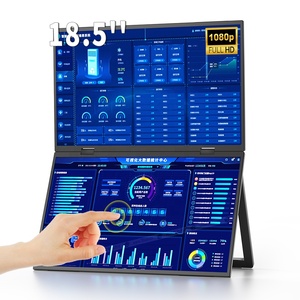 Biểu Tượng Tùy Chỉnh Xoay USB Loại C Thứ Cấp Màn Hình Cảm Ứng Màn Hình 18.5 Inch 1080P Màn Hình Kép Màn Hình Di Động Cho Máy Tính Xách Tay - Product Image 1