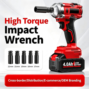 Electric Impact Wrench 21V 500Nm High Torque Lithium Battery <b>Powered</b> Handheld DIY <b>Tool</b> - Product Image 2