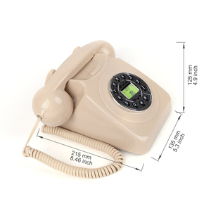 <span class=keywords><strong>Téléphone</strong></span> filaire rétro, <span class=keywords><strong>téléphone</strong></span> antique avec écran LCD, <span class=keywords><strong>téléphone</strong></span> <span class=keywords><strong>fixe</strong></span> filaire pour la maison - Product Image 5