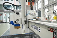 Routeur CNC 4 axes avec 180 degrés de rotation °   Machine de gravure CNC haut de gamme avec tête oscillante, changeur d'outils linéaire automatique pour un traitement de précision