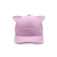 Bebé personalizar 100% algodón colorido en blanco niños gorras de béisbol sombreros de ala curva con orejeras para niños pequeños al aire libre