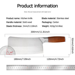 Hot Selling Handmade Stainless Steel Chef <b>Knives</b> Butcher Meat <b>Fish</b> Chopper Chinese Meat Cleaver Plastic Eco-Friendly for - Product Image 2