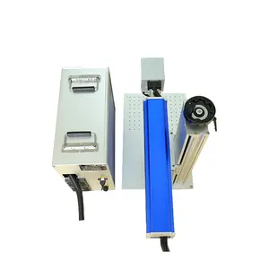 Máquina de marcado láser de fibra Raycus portátil de 20W, 30W, 50W, ampliamente utilizada para marcado láser en metal, dispositivo compacto y confiable