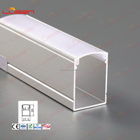Perfil de Extrusión de Aleación de Aluminio 6063-T5 Cuadrado de 17*24 mm para Tiras de Luces LED, Decoraciones, Servicio de Corte