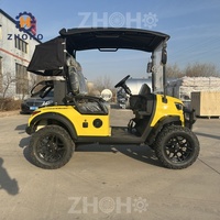 Voiturette de golf électrique tout-terrain à batterie lithium, couleur personnalisée, certifiée CE, autonomie de 90 km