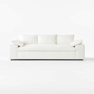 Set Sofa kursi ruang tamu furnitur Linen performa putih Sofa tidur - Product Image 3