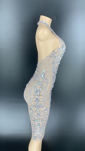 Mini <span class=keywords><strong>robe</strong></span> de luxe en cristal de tissu de danse de boîte de nuit brésilienne - Product Image 2