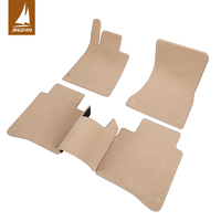 Para I20 Elantra Tucson Civic Cr-Z alfombrillas coche de lujo para felpa nailon terciopelo impermeable antideslizante conjunto completo 12mm de espesor