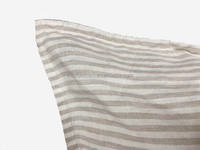 Parure de lit en grès à rayures, ensemble de couette, linge de lit en grès, 14s x 14s/54x54, 100%