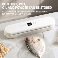 QH-69 Mini Scelleuse Sous Vide Électrique Portable Compacte avec Indicateur LED Automatique, Coupe-Sacs et Affichage de l'Heure