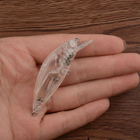 Corps de leurre de pêche Minnow vierge en plastique préformable, 6,95 cm, 5,0 g, vente en gros