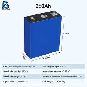Stokta Lf280k Lifepo4 Hücre 280ah <span class=keywords><strong>3</strong></span>.2v 280ah 314ah Güneş Enerjisi Prizmatik Lityum İyon Piller Tekneler için Demir Fosfat Pil - Product Image 2