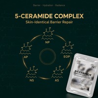 Masque Visage Hydratant Anti-Âge au Céramide, Niacinamide et Peptides, Réparateur de Barrière Cutanée, Éclaircissant et Illuminateur, 28g