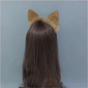 E0084 Handmade Sang Trọng Shiba Inu Tai Headband Thực Tế Động Vật Tai Tóc Phụ Kiện Vui tươi Prop Cho Cosplay, Live Stream Dress-up - Product Image 5