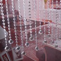 Guirlande de perles en cristal transparent de haute qualité JY, pour chandelier, rideau de fenêtre ou de porte, style musulman, tailles personnalisées