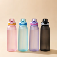 Bouteille d'eau en Tritan PP anti-fuite avec couvercle à ouverture rapide, sans odeur, compatible lave-vaisselle, idéale pour le camping, la randonnée et les voyages