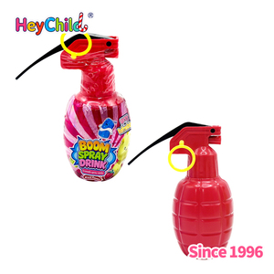 Caramelos al por mayor con etiqueta privada personalizada, nueva bebida líquida en spray con sabor a frutas, caramelos agrios con forma de <span class=keywords><strong>granada</strong></span>, aperitivos para fiestas infantiles, suministro a granel. - Product Image 6