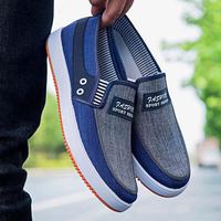 Chaussures décontractées en toile pour hommes Hongyan, chaussures de travail antidérapantes à semelle souple, chaussures pour hommes à semelle en cuir de bœuf