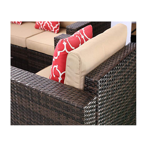 ราคาดีเฟอร์นิเจอร์ Patio สวนหวายโซฟาชุดสำหรับกลางแจ้ง <span class=keywords><strong>cane</strong></span> เฟอร์นิเจอร์ - Product Image 4