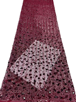 Tissu en dentelle française brodé de strass en cristal écologiques NI.AI avec pierres pour robes de mariée