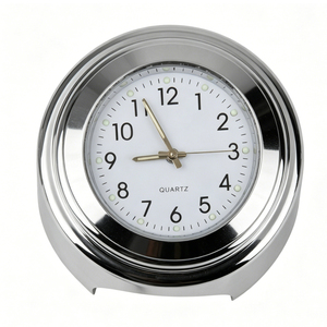 Montre de guidon <span class=keywords><strong>étanche</strong></span> en aluminium avec <span class=keywords><strong>thermomètre</strong></span> et horloge pour <span class=keywords><strong>moto</strong></span>, accessoires de carrosserie, montage durable, 7/8 pouces - Product Image 2