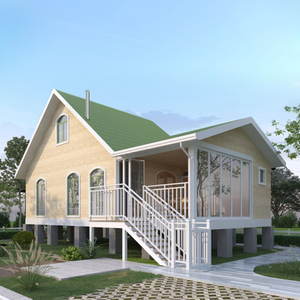 Maisons de vacances modernes préfabriquées à ossature métallique, bâtiments de bureaux et maisons préfabriquées élégantes, mobiles et pliables - Product Image 1