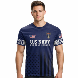 Camiseta del 250 aniversario de EE. UU. con símbolos americanos, informal, transpirable, de manga corta, hecha con tela cómoda que absorbe el sudor - Product Image 5