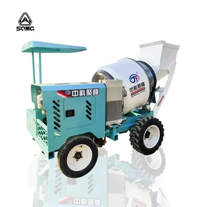 New Design Self Loader Mobile Mini Small Concrete Mixer Truck/Truck Concrete Mixer With Loader 0.5cbm For Sale