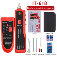 Testeur de câbles réseau LAN professionnel pour l'électrotechnique, détecteur de ligne Cat5 Cat6 RJ45, traqueur de câbles téléphoniques, diagnostic