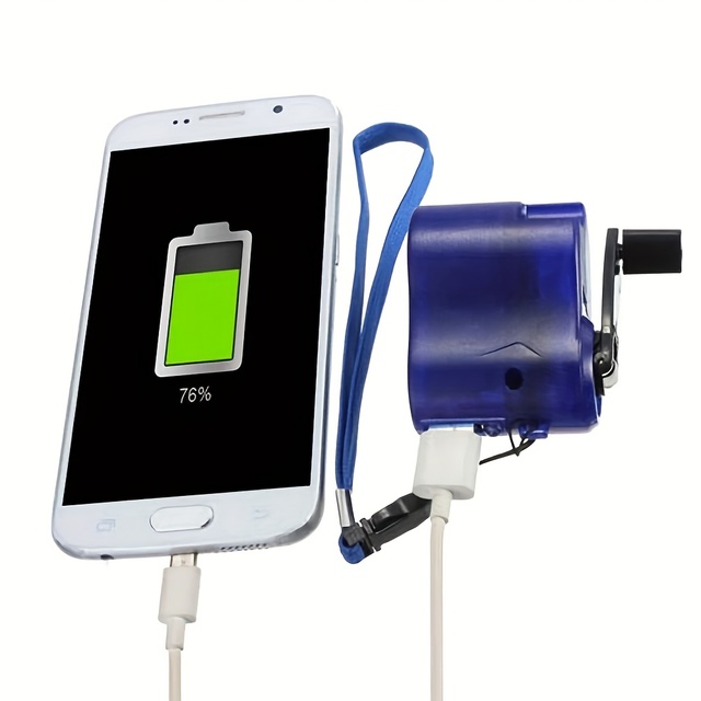 Mobile Phone Emergency Charging Power Portable USB Hand Crank Charger Electric Generator Urgent Phone Call