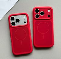 Coque de téléphone en silicone liquide JOYPORODO S088, panneau arrière magnétique, coque en silicone pour iPhone 17 Pro Max, coque de téléphone en silicone antichoc