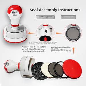 Sellos de <span class=keywords><strong>Espuma</strong></span> Pre-Entintados de Plástico de 42 mm, Venta Directa de Fábrica, Sellos de Oficina, Sellos de Firma, Fabricante de Sellos - Product Image 5
