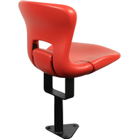 Chaise de stade pliable en plastique HDPE moulé par soufflage pour intérieur, siège de tribune de gymnase avec pieds