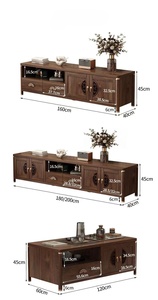 Phòng Khách Nhà Phong Cách Trung Hoa Mới Tủ Tivi Đa Năng Tủ Bảo Quản Gỗ Chắc Chắn Bàn Cà Phê Giá Để Tivi - Product Image 4