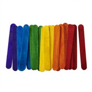 <span class=keywords><strong>GUSTO</strong></span> [100 unités] Bâtonnets en bois colorés géants de 6 pouces pour artisanat DIY, emballage pratique, anciennement bâtonnets à glace - Product Image 3