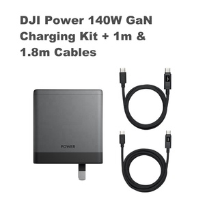 Kit de Carga Rápida <span class=keywords><strong>DJI</strong></span> 140w <span class=keywords><strong>3</strong></span> en 1 GaN, Adaptador de Cargador para Auto, Cargador Portátil Tipo C <span class=keywords><strong>3</strong></span> en 1 con Cables - Product Image 1