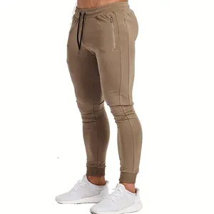 Pantalones deportivos ajustados de gimnasio para hombre, joggers con logotipo personalizado bordado, jogging