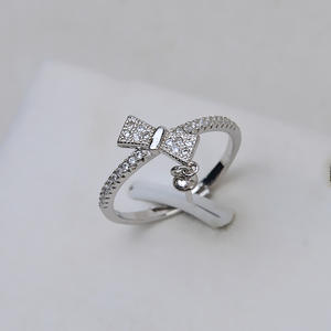 Anillo Ajustable de Plata S925 para Mujer, Diseño Abierto con Lazo y Perla, Accesorio de Joyería, Soporte para Joyas 231 - Componentes y Fornituras para Joyería - Product Image 2