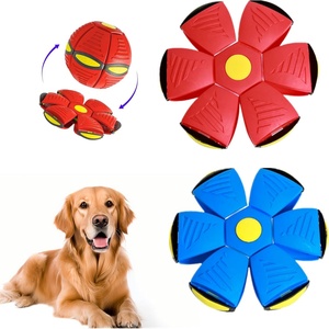 Balle interactive pour chien à lancer au pied ou à la main, jouet de dressage pour chien, balle rebondissante pour extérieur - Product Image 1