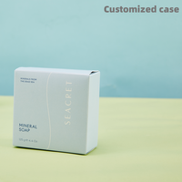 Boîte en papier spécial de luxe pour savon, avec impression personnalisée du logo, haute qualité, recyclable, emballage cadeau pour soins personnels, fermeture éclair et bande détachable.