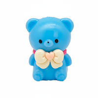 Jouets anti-stress en forme d'ours de couleur unie, mignons et créatifs, série nouvelle collection, vente chaude, pour la Saint-Valentin, vente en gros