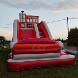 Toboggan gonflable extérieur pour enfants, thème camion <span class=keywords><strong>de</strong></span> pompiers, toboggan sec, aire <span class=keywords><strong>de</strong></span> jeux commerciale, jeux gonflables pour fêtes en plein air - Product Image 3