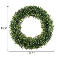 Simulatie Krans Eucalyptus Geld Blad Bessen Ring Bruiloft Latei Arrangement Vooral Fruit