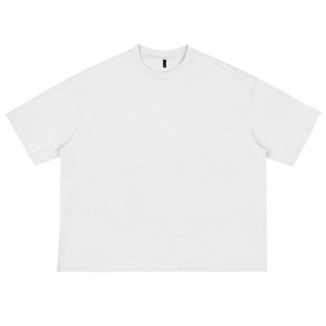 เสื้อยืดคอกลมแขนสั้นผู้ชาย น้ำหนัก 220 กรัม ผ้าฝ้าย 100% ทรงปกติ สีพื้น ผ้าเจอร์ซีย์ถัก สวมใส่สบาย - Product Image 3