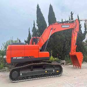 Excavatrice Doosan DX225 d'occasion, modèle 2023, moteur haute puissance, composants principaux, boîte de vitesses, moteur à engrenages, pompe, roulement, PLC, meilleure qualité - Product Image 1